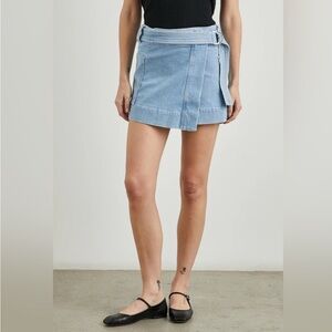 Rails Deanna Skirt Blue Mist denim wrap mini skirt